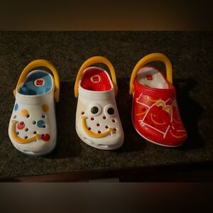 McDonald’s Crocs Happy Meal Toys remodeled into magnets. Set of 3 😀
